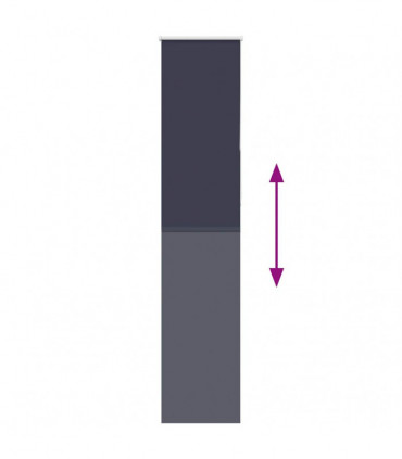 vidaXL Roller Blind Blackout Marine 50x230 cm Fabric Width 45.7 cm Polyester