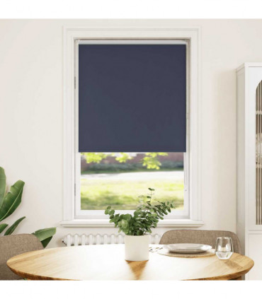 vidaXL Roller Blind Blackout Marine 75x130 cm Fabric Width 70.7 cm Polyester