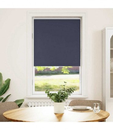 vidaXL Roller Blind Blackout Marine 75x150 cm Fabric Width 70.7 cm Polyester