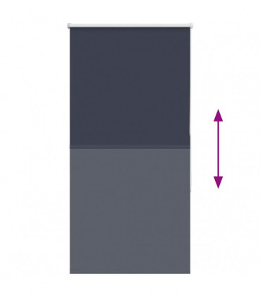 vidaXL Roller Blind Blackout Marine 75x150 cm Fabric Width 70.7 cm Polyester