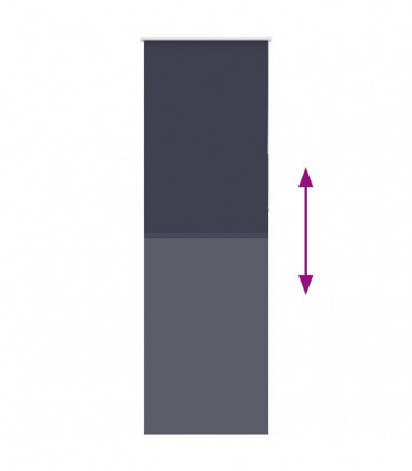 vidaXL Roller Blind Blackout Marine 80x210 cm Fabric Width 75.7 cm Polyester