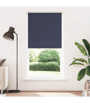 vidaXL Roller Blind Blackout Marine 90x210 cm Fabric Width 85.7 cm Polyester