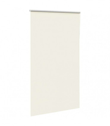 vidaXL Roller Blind Blackout Off White 120x210 cm Fabric Width 116.6 cm Polyester