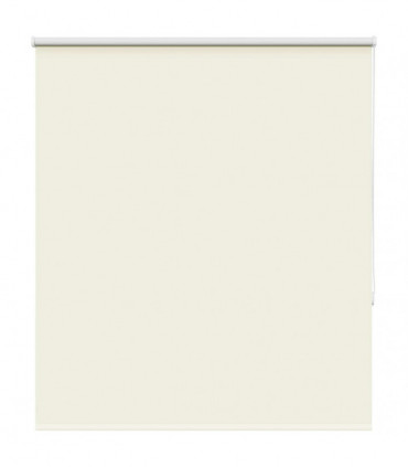 vidaXL Roller Blind Blackout Off White 130x150 cm Fabric Width 126.6 cm Polyester