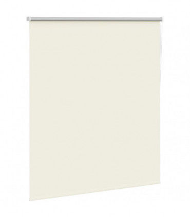 vidaXL Roller Blind Blackout Off White 140x175 cm Fabric Width 136.6 cm Polyester