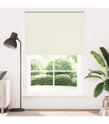 vidaXL Roller Blind Blackout Off White 150x210 cm Fabric Width 146.6 cm Polyester