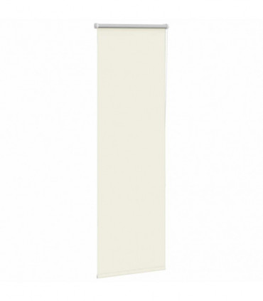 vidaXL Roller Blind Blackout Off White 45x130 cm Fabric Width 40.7 cm Polyester