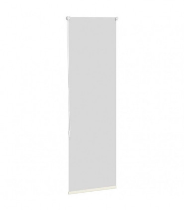 vidaXL Roller Blind Blackout Off White 45x130 cm Fabric Width 40.7 cm Polyester