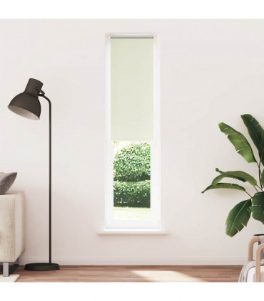 vidaXL Roller Blind Blackout Off White 55x210 cm Fabric Width 50.7 cm Polyester
