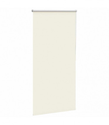vidaXL Roller Blind Blackout Off White 80x150 cm Fabric Width 75.7 cm Polyester