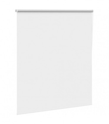 vidaXL Roller Blind Blackout White 125x130 cm Fabric Width 121.6 cm Polyester