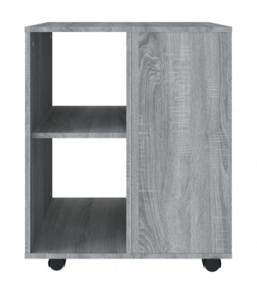 vidaXL Rolling Cabinet Grey Sonoma 60x53x72 cm Engineered Wood