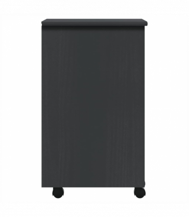 vidaXL Rolling Cabinet with Drawers MOSS Grey Solid Wood Pine