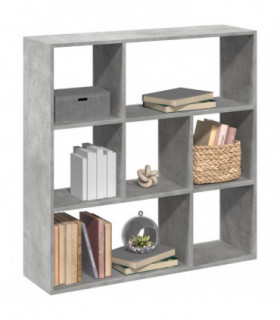 vidaXL Room Divider Bookcase Concrete Grey 102x29x103.5 cm Engineered Wood