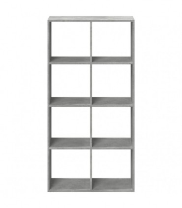 vidaXL Room Divider Bookcase Concrete Grey 69.5x29x137.5 cm Engineered Wood