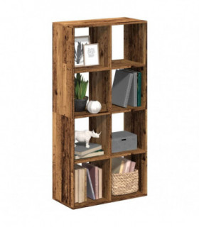 vidaXL Room Divider Bookcase Old Wood 69.5x29x137.5 cm Engineered Wood