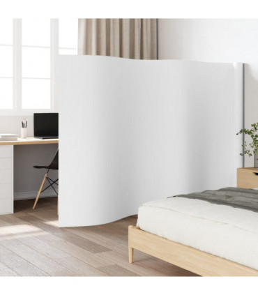 vidaXL Room Divider White 165x600 cm Bamboo