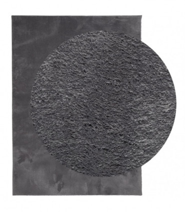 vidaXL Rug HUARTE Short Pile Soft and Washable Anthracite 140x200 cm