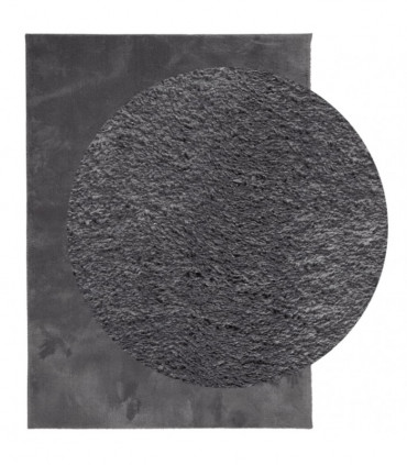 vidaXL Rug HUARTE Short Pile Soft and Washable Anthracite 160x230 cm