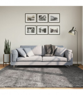 vidaXL Rug HUARTE Short Pile Soft and Washable Anthracite 200x200 cm