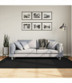 vidaXL Rug HUARTE Short Pile Soft and Washable Black 140x200 cm