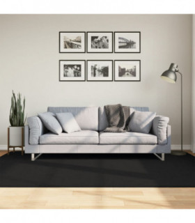 vidaXL Rug HUARTE Short Pile Soft and Washable Black 160x230 cm