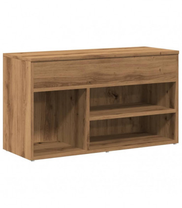 vidaXL Shoe Bench Artisan Oak 80x30x45 cm Engineered Wood