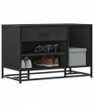 vidaXL Shoe Bench Black 80x40x53.5 cm Engineered Wood and Metal