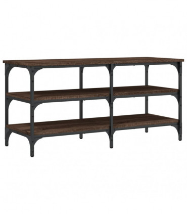 vidaXL Shoe Bench Brown Oak 100x38.5x49 cm Engineered Wood