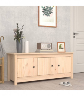 vidaXL Shoe Cabinet 110x38x45.5 cm Solid Wood Pine