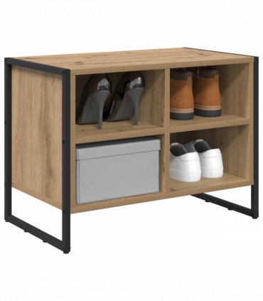vidaXL Shoe Cabinet Artisian Oak 60 x 35 x 44 cm Engineered Wood