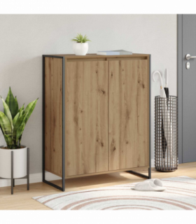 vidaXL Shoe Cabinet Artisian Oak 79 x 36 x 100 cm Engineered Wood