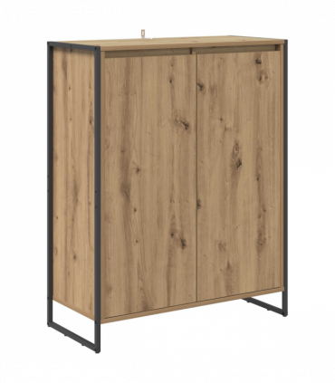 vidaXL Shoe Cabinet Artisian Oak 79 x 36 x 100 cm Engineered Wood