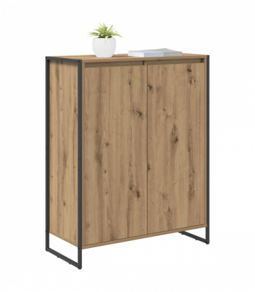 vidaXL Shoe Cabinet Artisian Oak 79 x 36 x 100 cm Engineered Wood