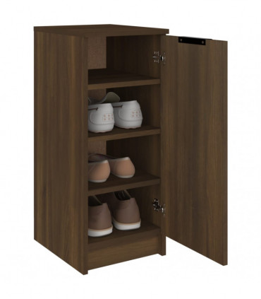 vidaXL Shoe Cabinet Brown Oak 30x35x70 cm Engineered Wood