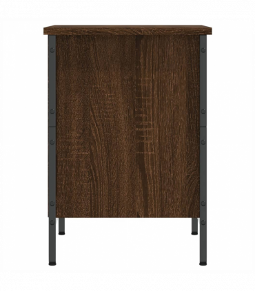 vidaXL Shoe Cabinet Brown Oak 38x35x50 cm Engineered Wood