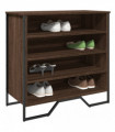 vidaXL Shoe Cabinet Brown Oak 80x38x78 cm Engineered Wood