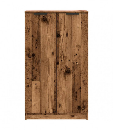 vidaXL Shoe Cabinet Old Wood 59x35x100.5 cm Engineered Wood