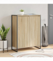 vidaXL Shoe Cabinet with Door Sonoma 79 x 36 x 100 cm Engineered Wood
