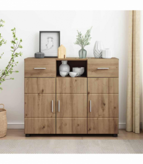 vidaXL Sideboard Artisan oak 88.5 x 30.5 x 73 cm Engineered wood