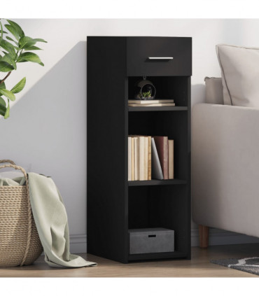 vidaXL Sideboard Black 30x42.5x93 cm Engineered Wood