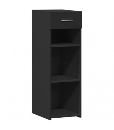 vidaXL Sideboard Black 30x42.5x93 cm Engineered Wood