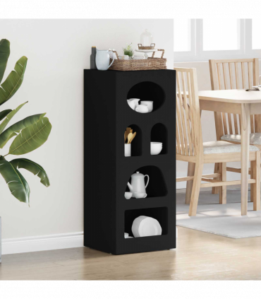 vidaXL Sideboard Black 40 x 35 x 100.5 cm Engineered Wood