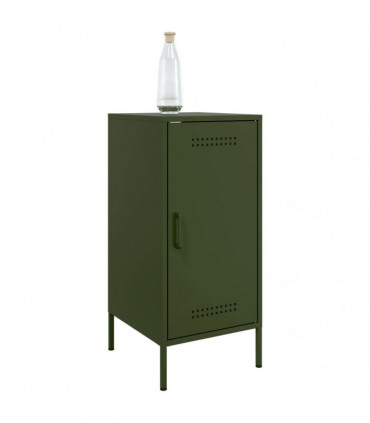 vidaXL Sideboards 2 pcs Olive Green 36x39x79 cm Cold-rolled Steel