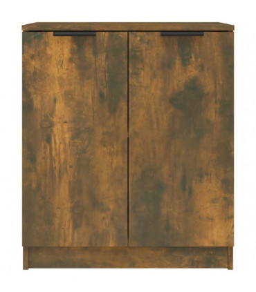 vidaXL Sideboards 2 pcs Smoked Oak 60x30x70 cm Engineered Wood