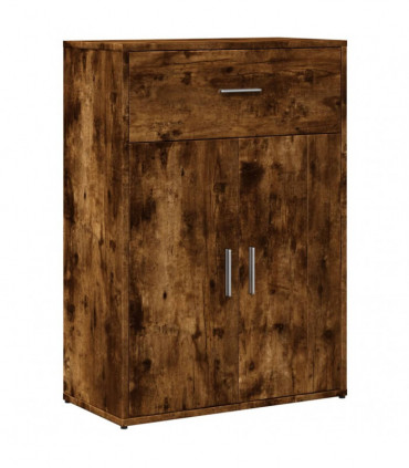 vidaXL Sideboards 2 pcs Smoked Oak 60x30x84 cm Engineered Wood