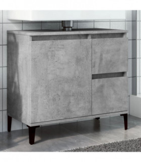 vidaXL Sink Cabinet Concrete Grey 65x33x60 cm Engineered Wood