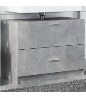 vidaXL Sink Cabinet Concrete Grey 78x37x59 cm Engineered Wood
