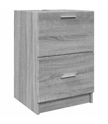 vidaXL Sink Cabinet Grey Sonoma 40x37x59 cm Engineered Wood