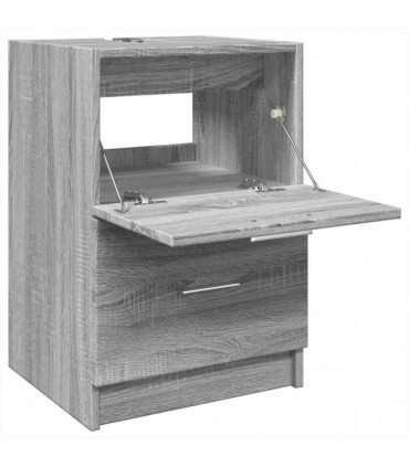 vidaXL Sink Cabinet Grey Sonoma 40x37x59 cm Engineered Wood